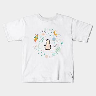 Baby space collection with rockets, stars and planets. Kids T-Shirt